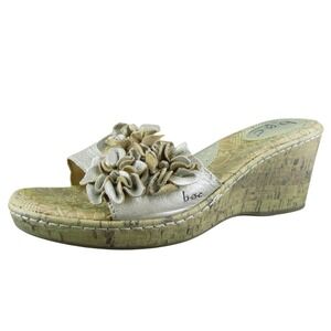 Born Concept  Women Slide Sandal Shoes‎ Taupe Leather Size 9 Medium